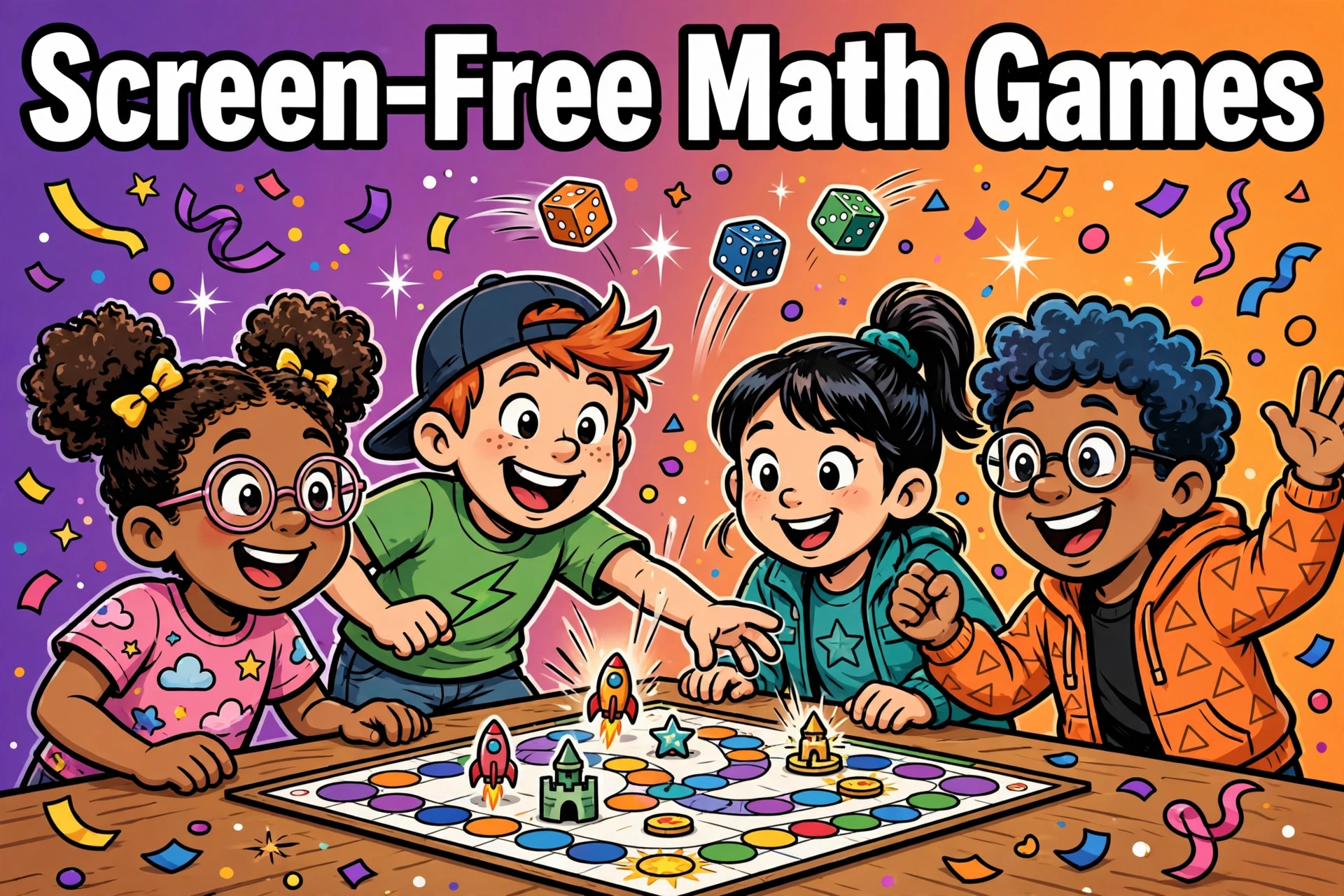 12 Screen-Free Multiplication Games Kids Actually Play